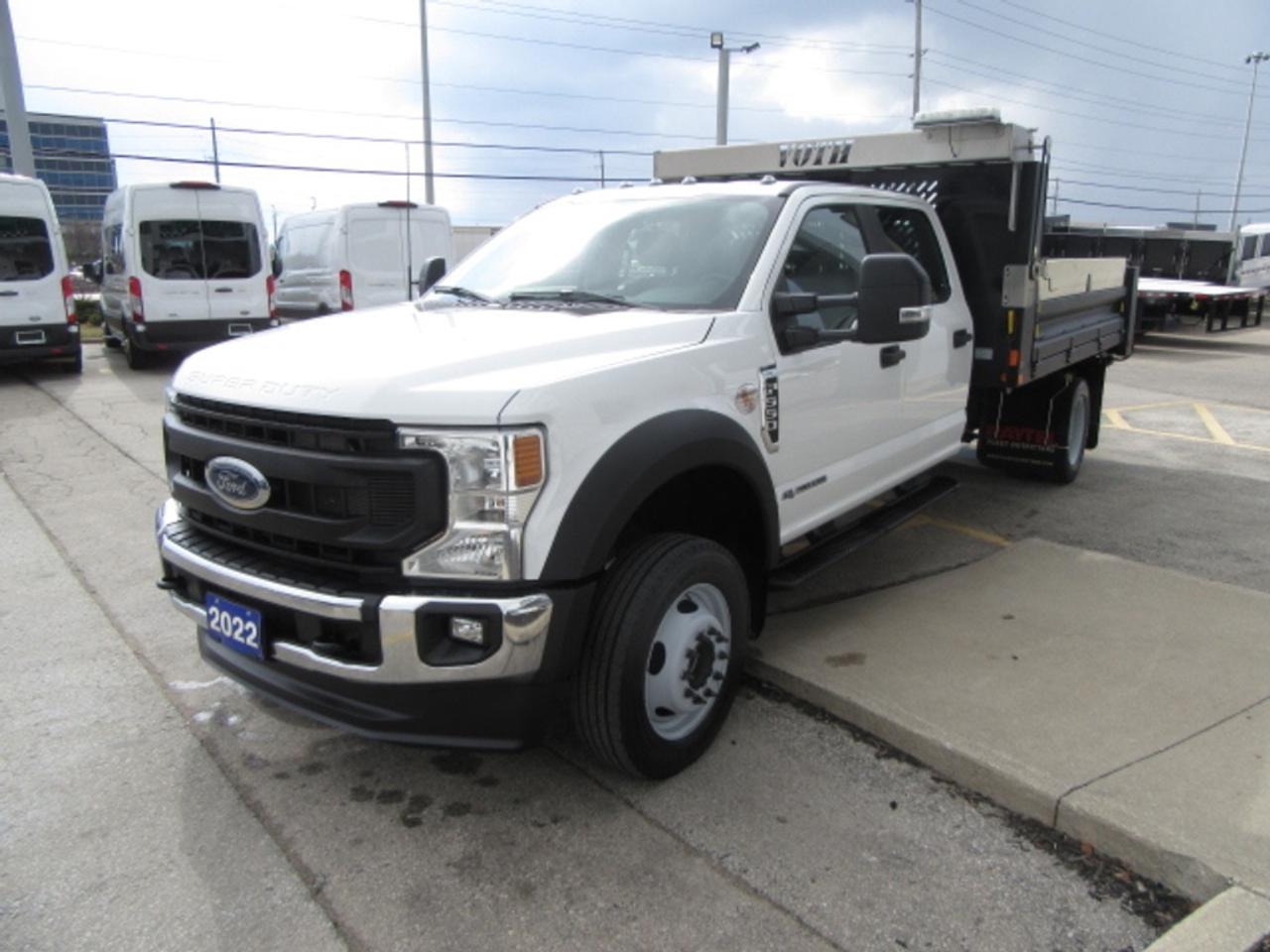2022 Ford Super Duty F-550 DIESEL CREW CAB 4X4 WITH 12FT STEEL DUMP BOX Photo