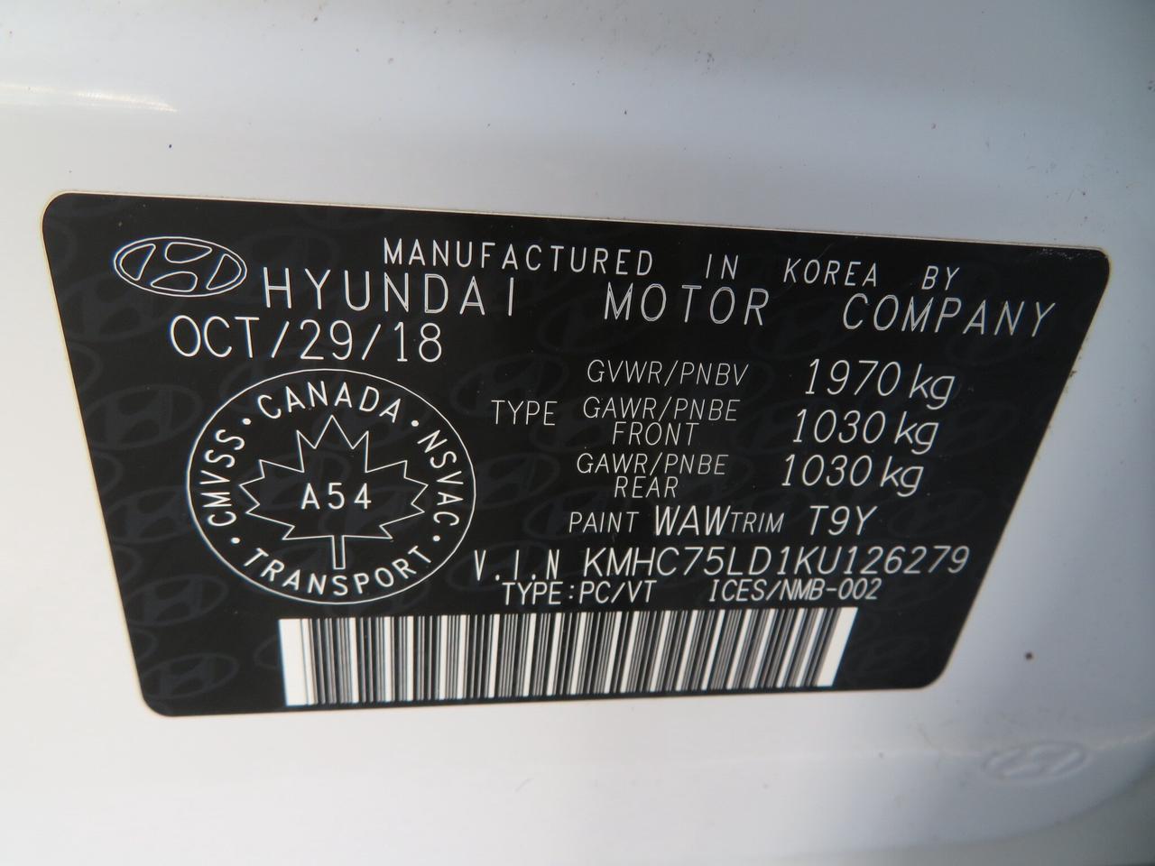 2019 Hyundai Ioniq Electric Plus Ultimate Hatchback Photo