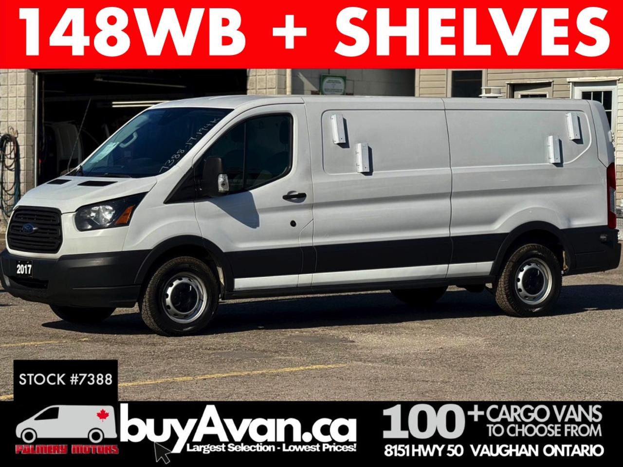 2017 Ford Transit Cargo Van Cargo 148" Low Roof Shelves + Divider Photo