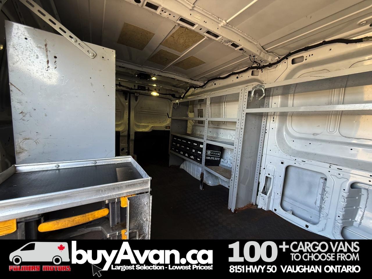 2017 Ford Transit Cargo Van Cargo 148" Low Roof Shelves + Divider Photo