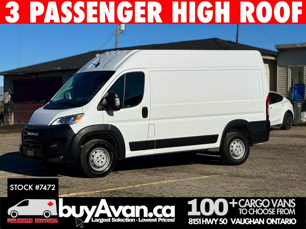 2023 RAM ProMaster 2500 136"WB High Roof +Divider 3 PSGR Photo0