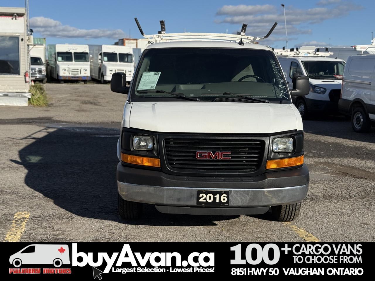 2016 GMC Savana Cargo Van 2500 Extended V8 Racks + Divider Photo