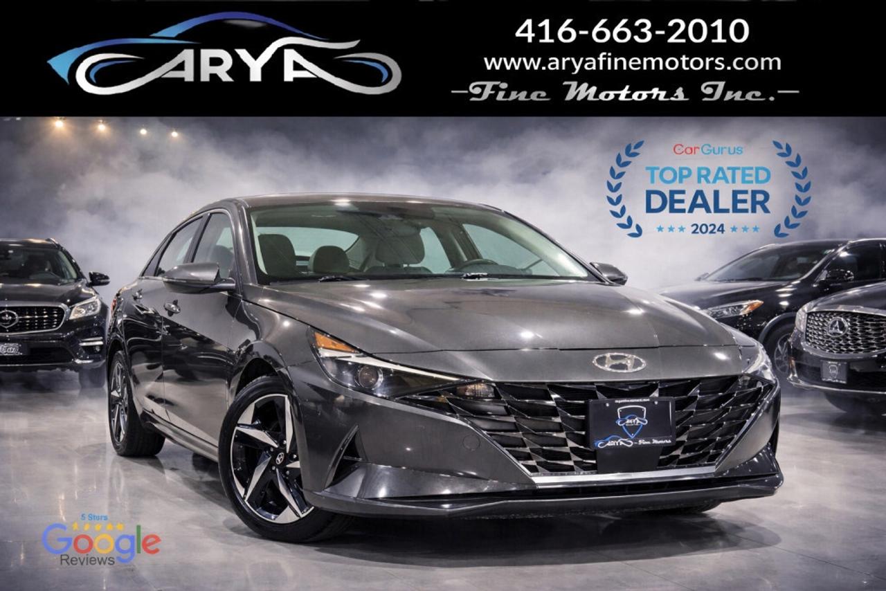 2023 Hyundai Elantra Luxury PKG No Accidents 2 Tone Leather & Sunroof R Photo0