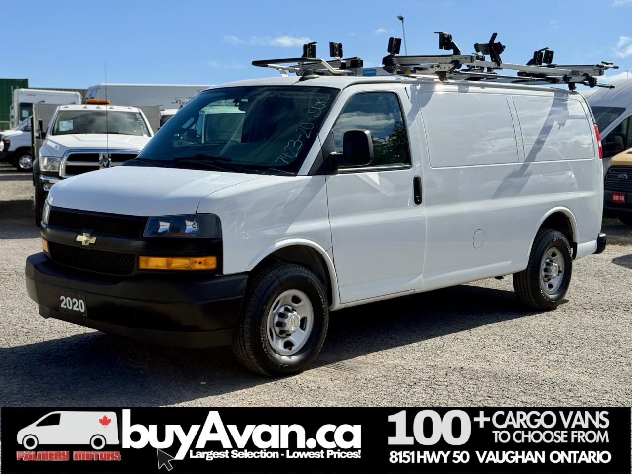2020 GMC Savana Cargo Van 2500 + Racks Shelves Divider Photo4