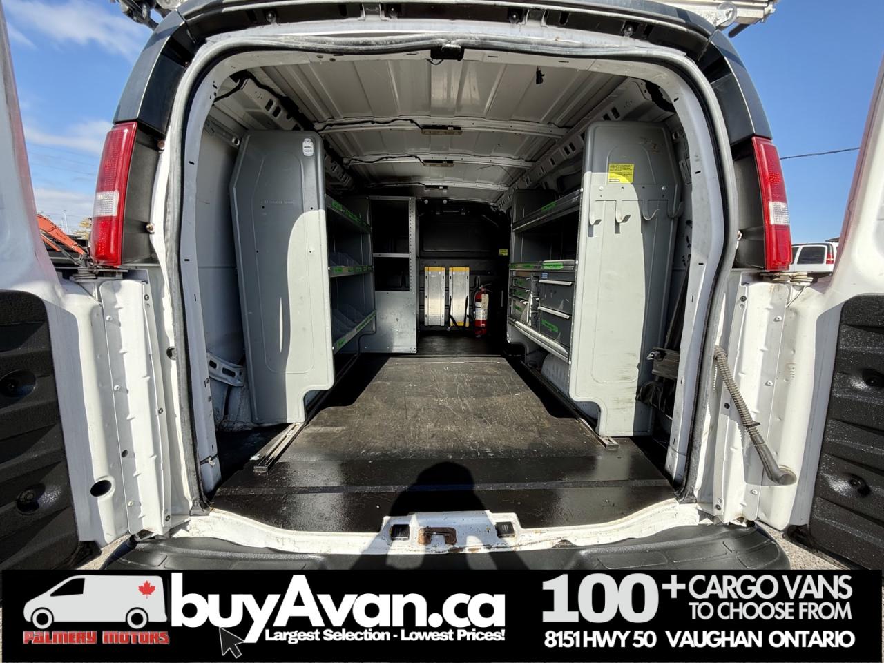 2020 GMC Savana Cargo Van 2500 + Racks Shelves Divider Photo