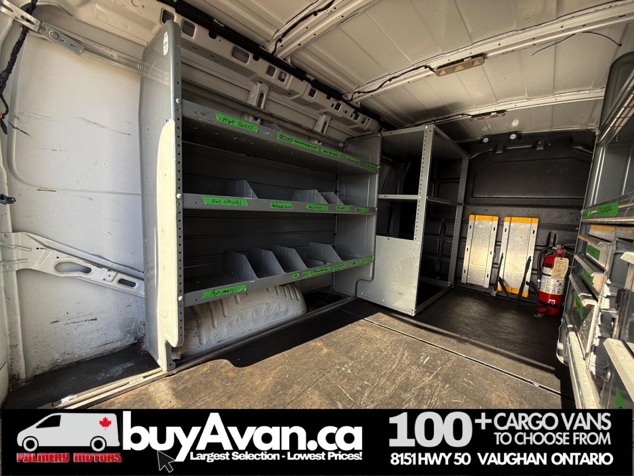 2020 GMC Savana Cargo Van 2500 + Racks Shelves Divider Photo