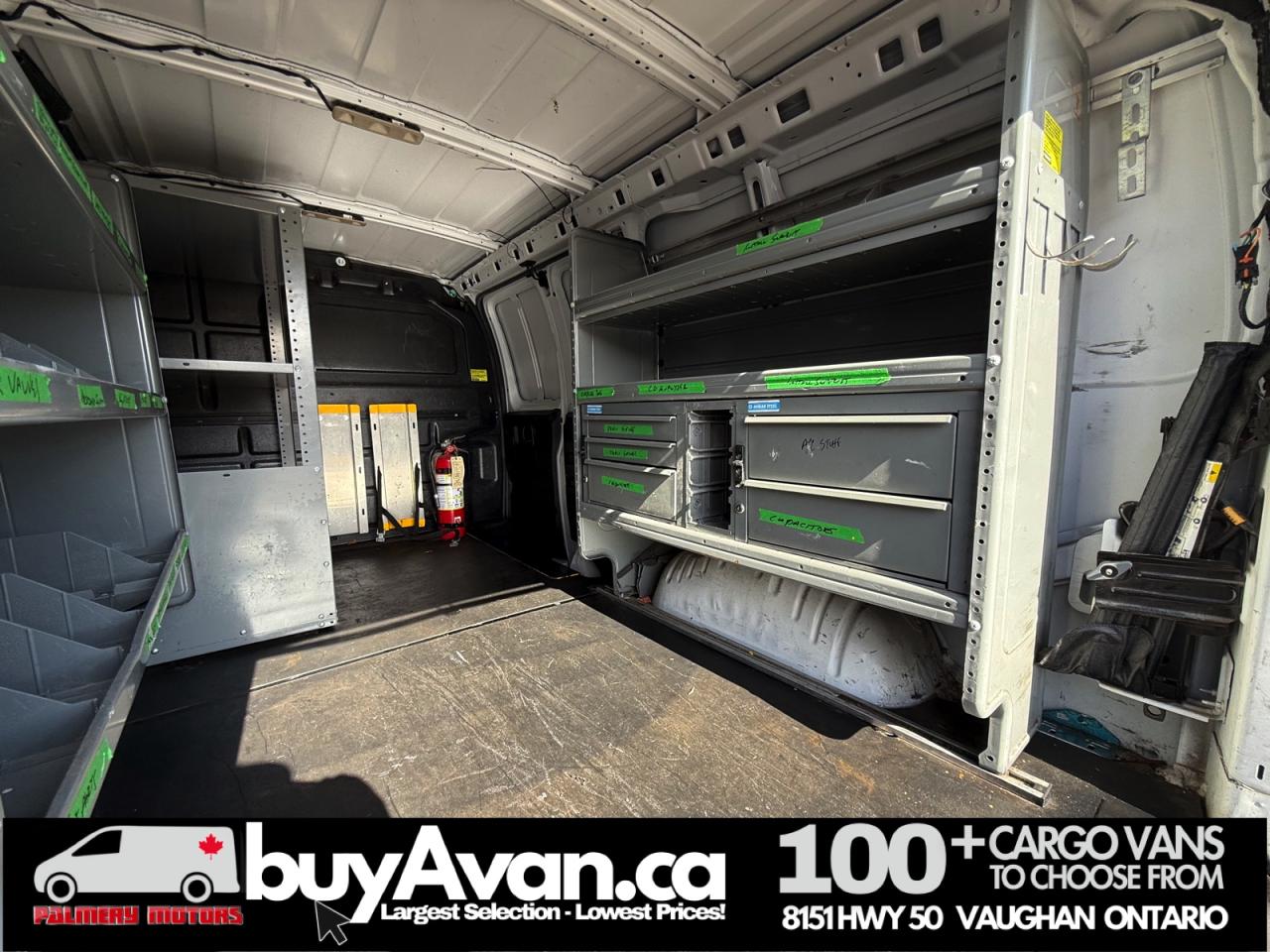 2020 GMC Savana Cargo Van 2500 + Racks Shelves Divider Photo