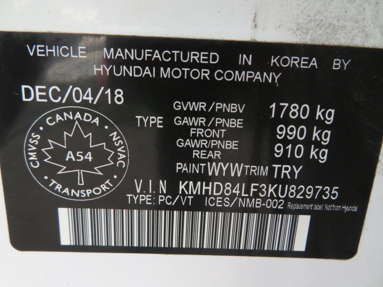 2019 Hyundai Elantra PREFERRED AUTO Photo