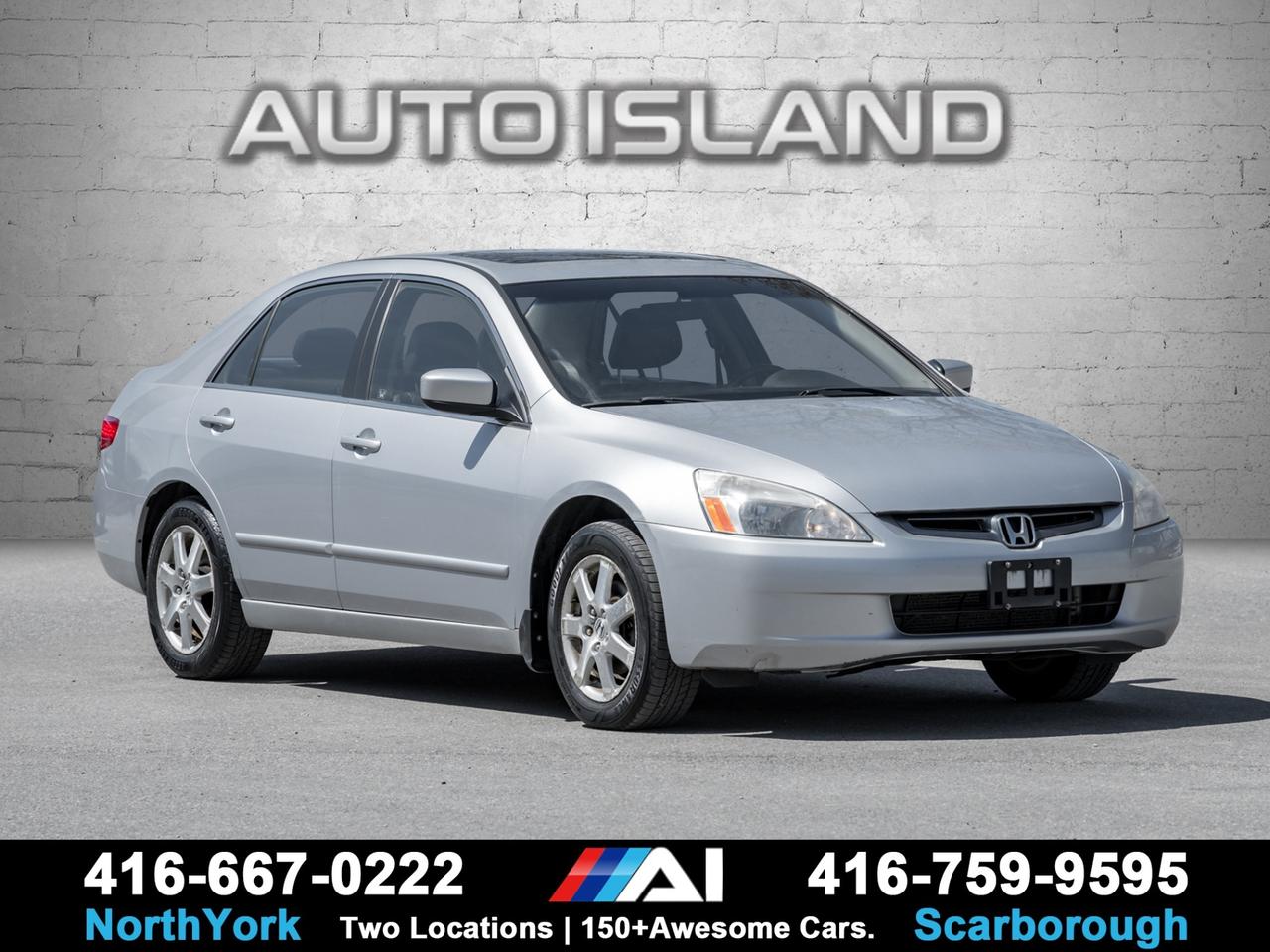 2005 Honda Accord EX-L V6 -Dealer Serviced-Leather-Sunroof-Heated Se Photo