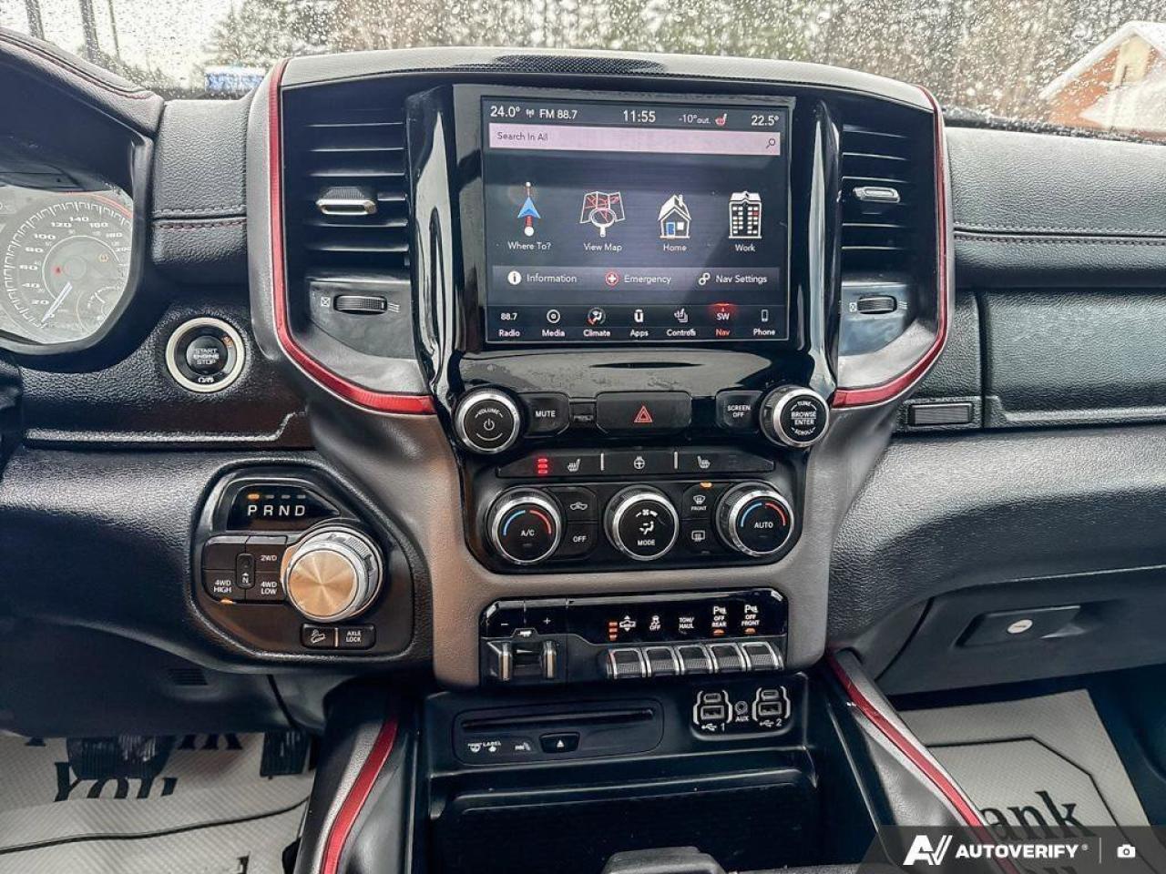 2019 RAM 1500 Rebel SPRAY IN BEDLINER   TONNEAU COVER   RUNNING Photo