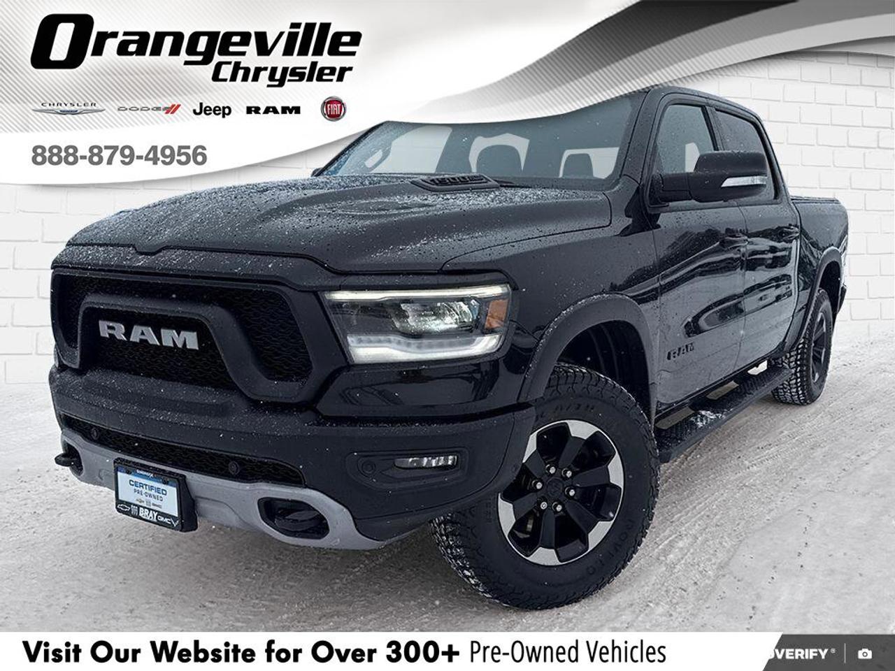 2019 RAM 1500 Rebel   SPRAY IN BEDLINER, TONNEAU COVER, RUNNING Photo0