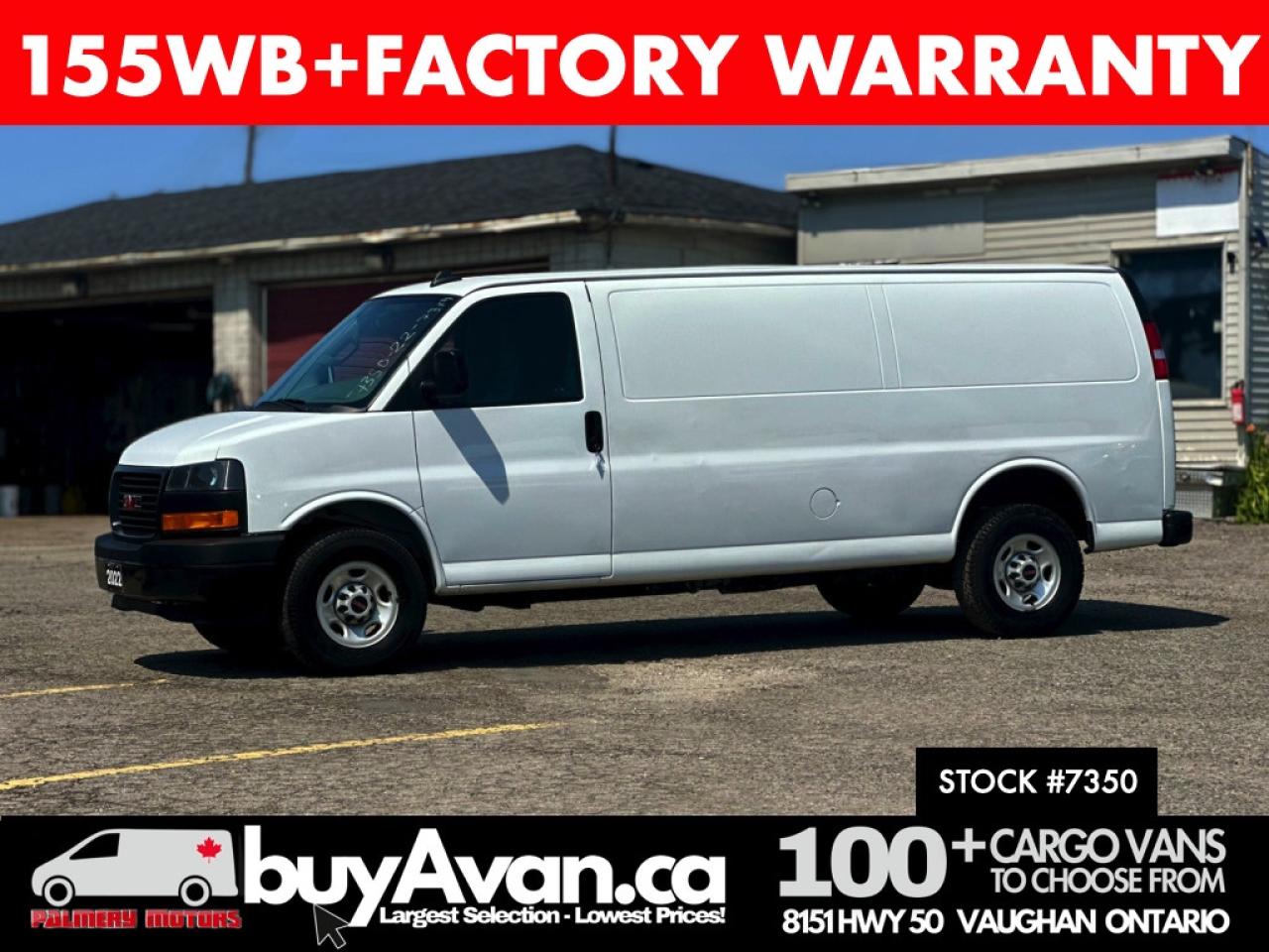2022 GMC Savana Cargo Van Extended 155" WB Cargo Photo0