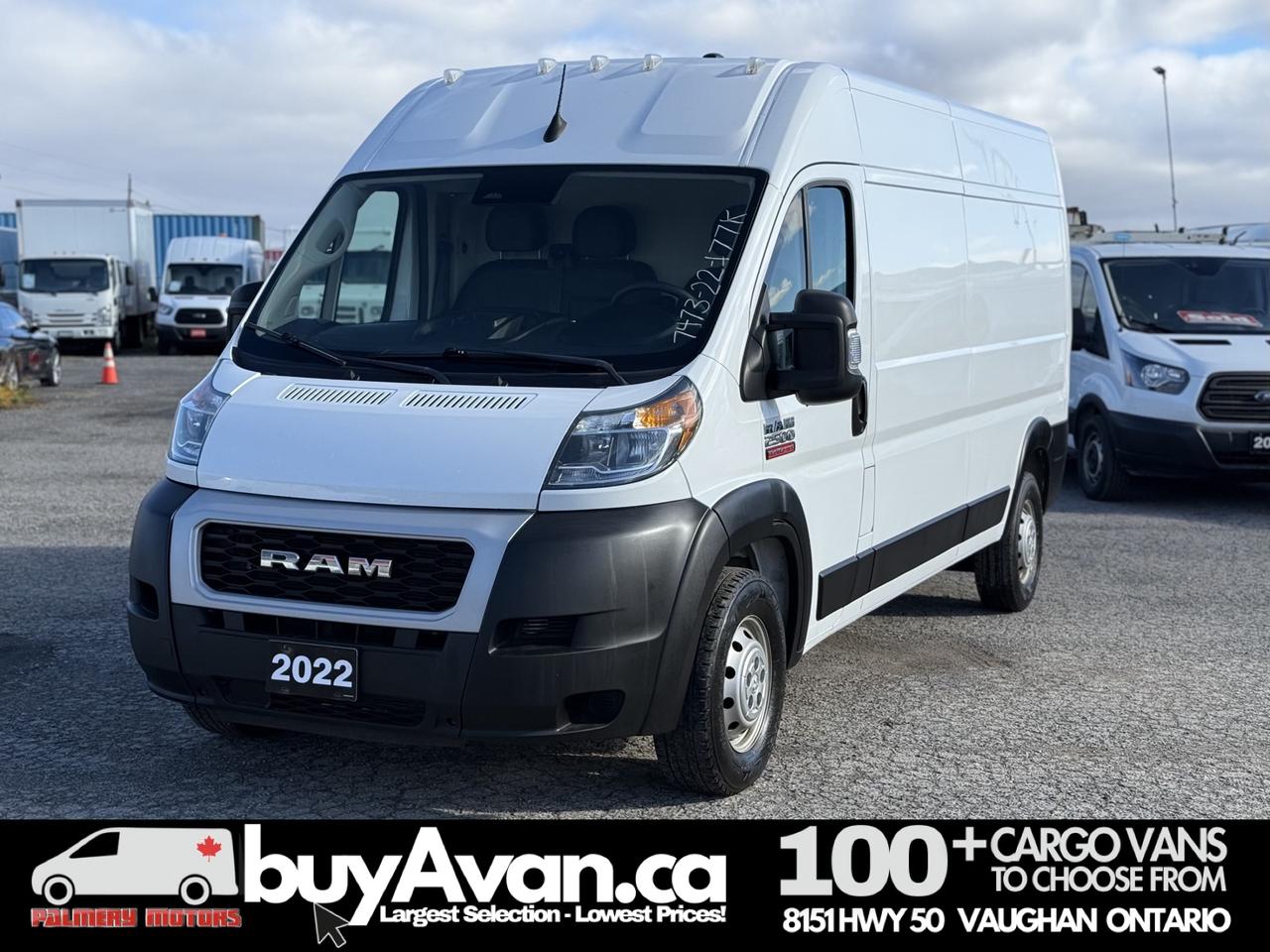 2022 RAM ProMaster Cargo Van 2500 159 HR Shelves+Divider 3 PSGR Photo4