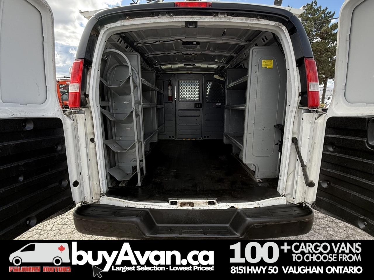 2017 GMC Savana Cargo Van 2500 Racks Divider Shelves Photo