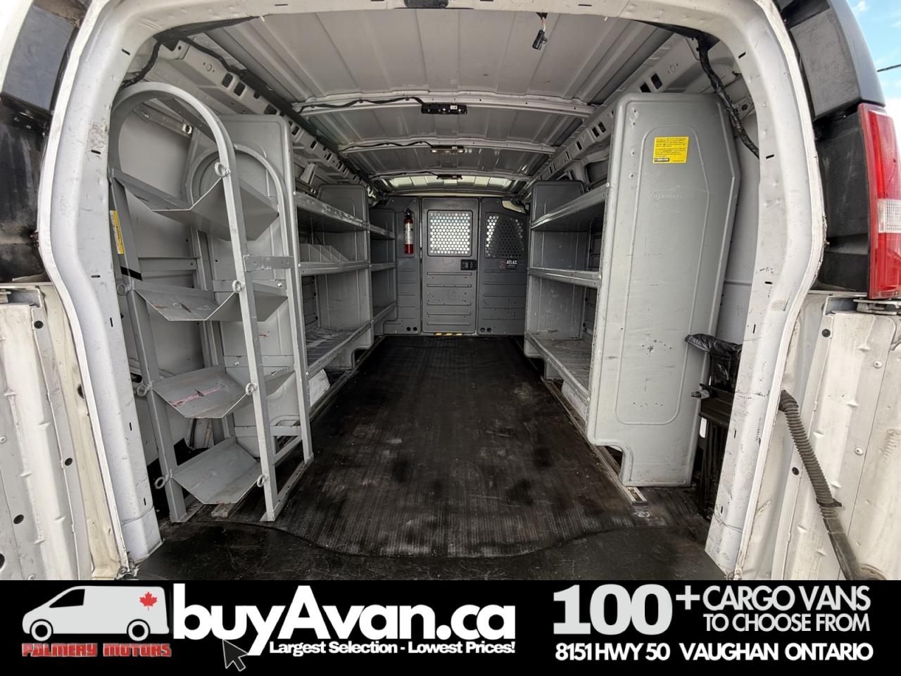 2017 GMC Savana Cargo Van 2500 Racks Divider Shelves Photo