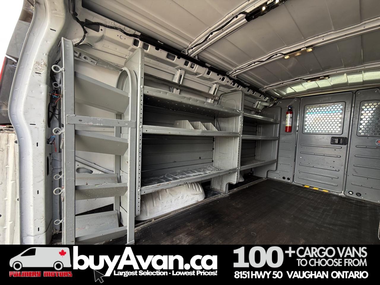 2017 GMC Savana Cargo Van 2500 Racks Divider Shelves Photo