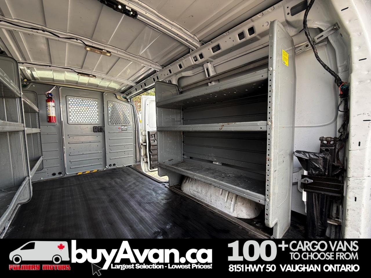 2017 GMC Savana Cargo Van 2500 Racks Divider Shelves Photo