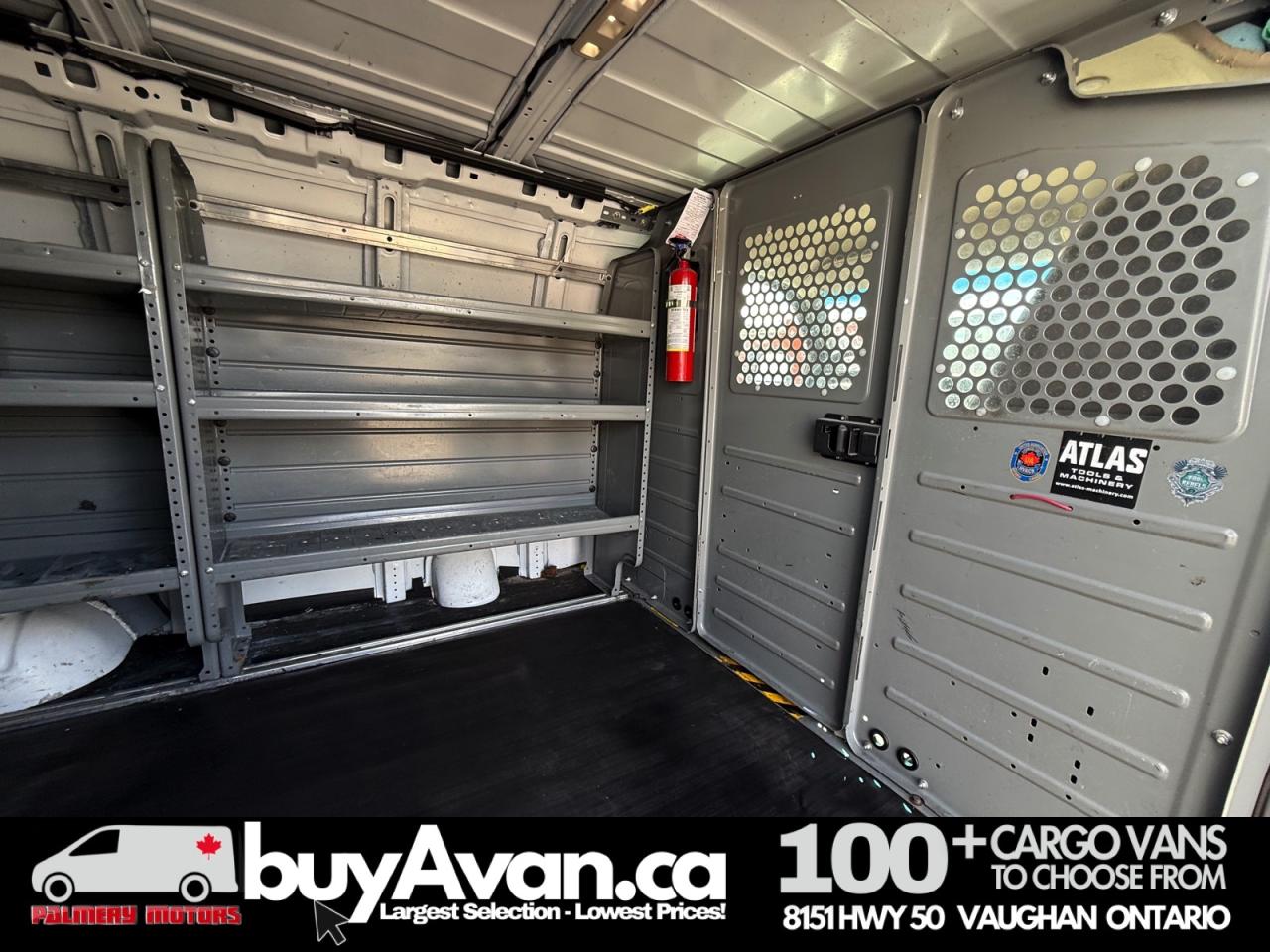 2017 GMC Savana Cargo Van 2500 Racks Divider Shelves Photo