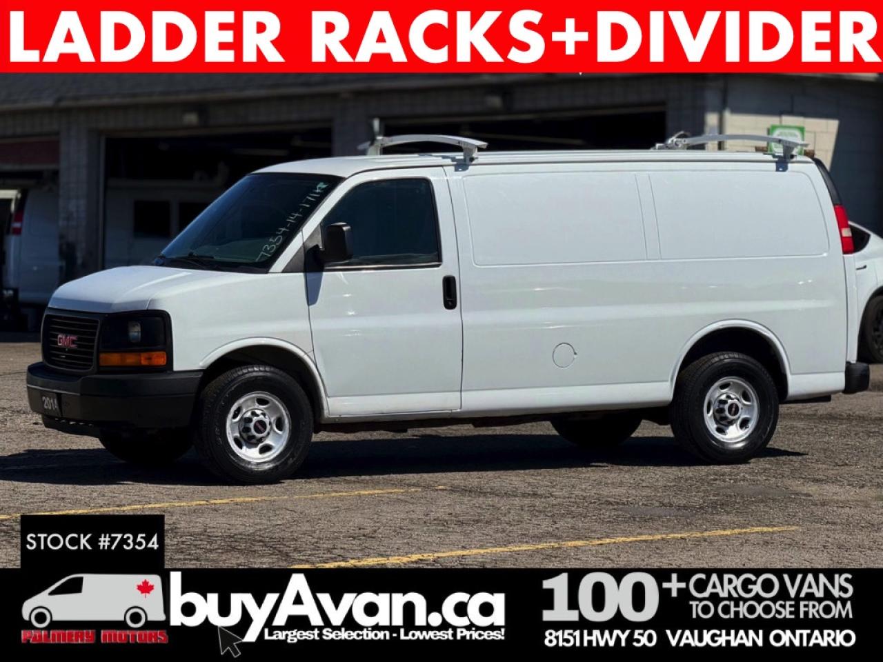 2014 GMC Savana Cargo Van 2500  Racks + Divider Photo0