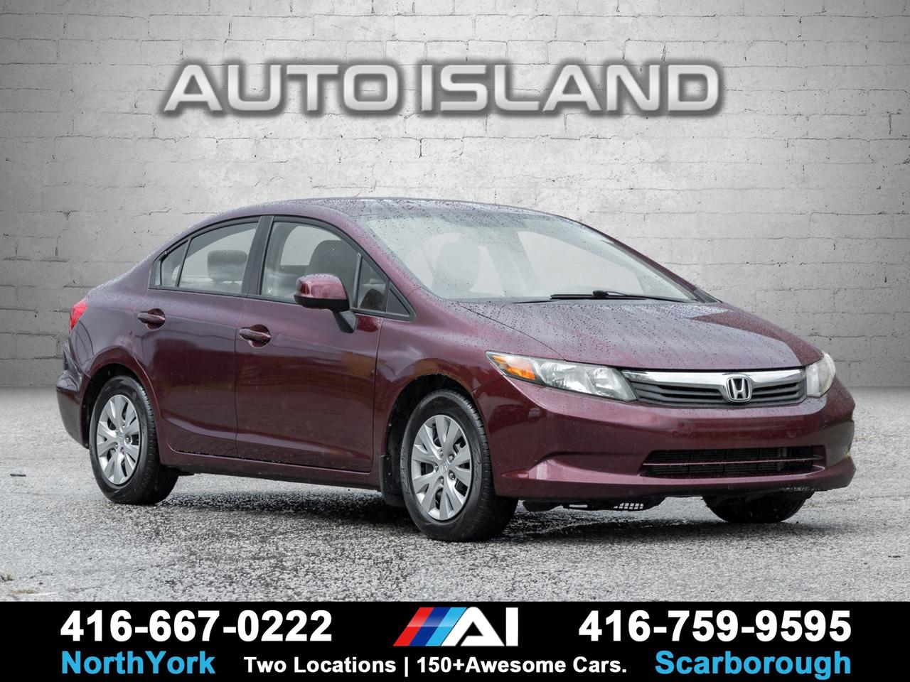2012 Honda Civic 4DR AUTO -Bluetooth-Power Group-A/C-Keyless Photo0