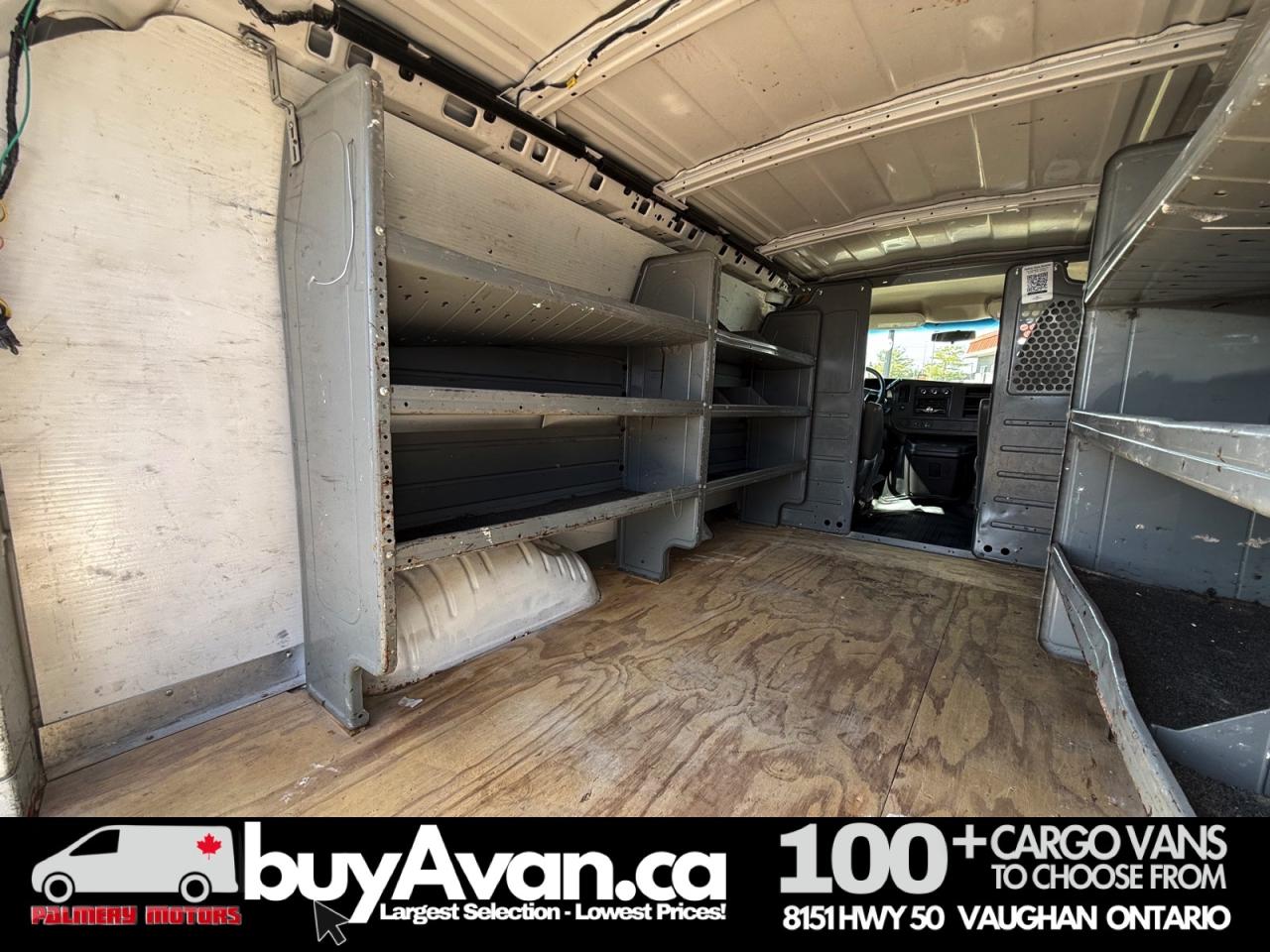 2014 GMC Savana Cargo Van Racks Shelves Divider Photo