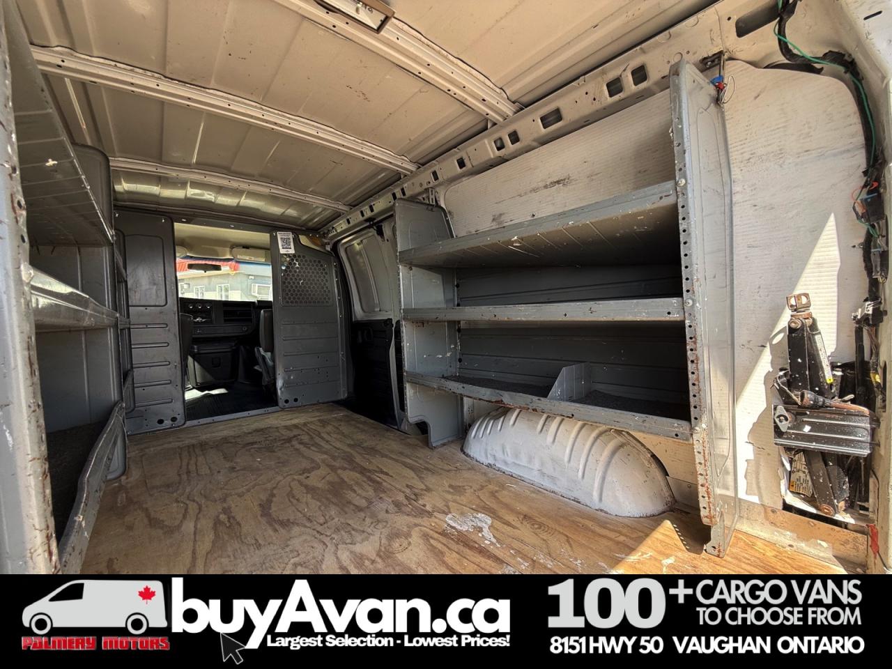 2014 GMC Savana Cargo Van Racks Shelves Divider Photo