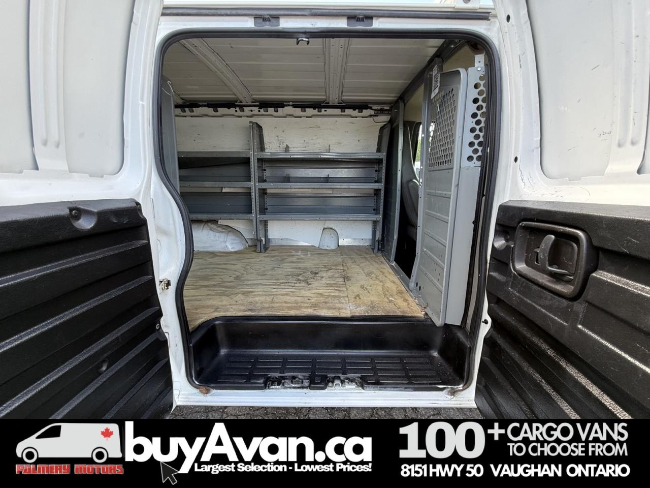2014 GMC Savana Cargo Van Racks Shelves Divider Photo