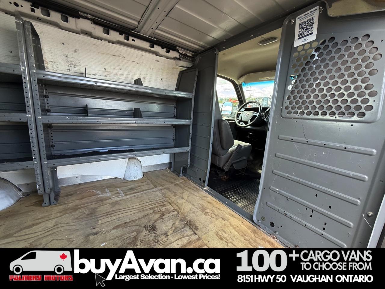 2014 GMC Savana Cargo Van Racks Shelves Divider Photo