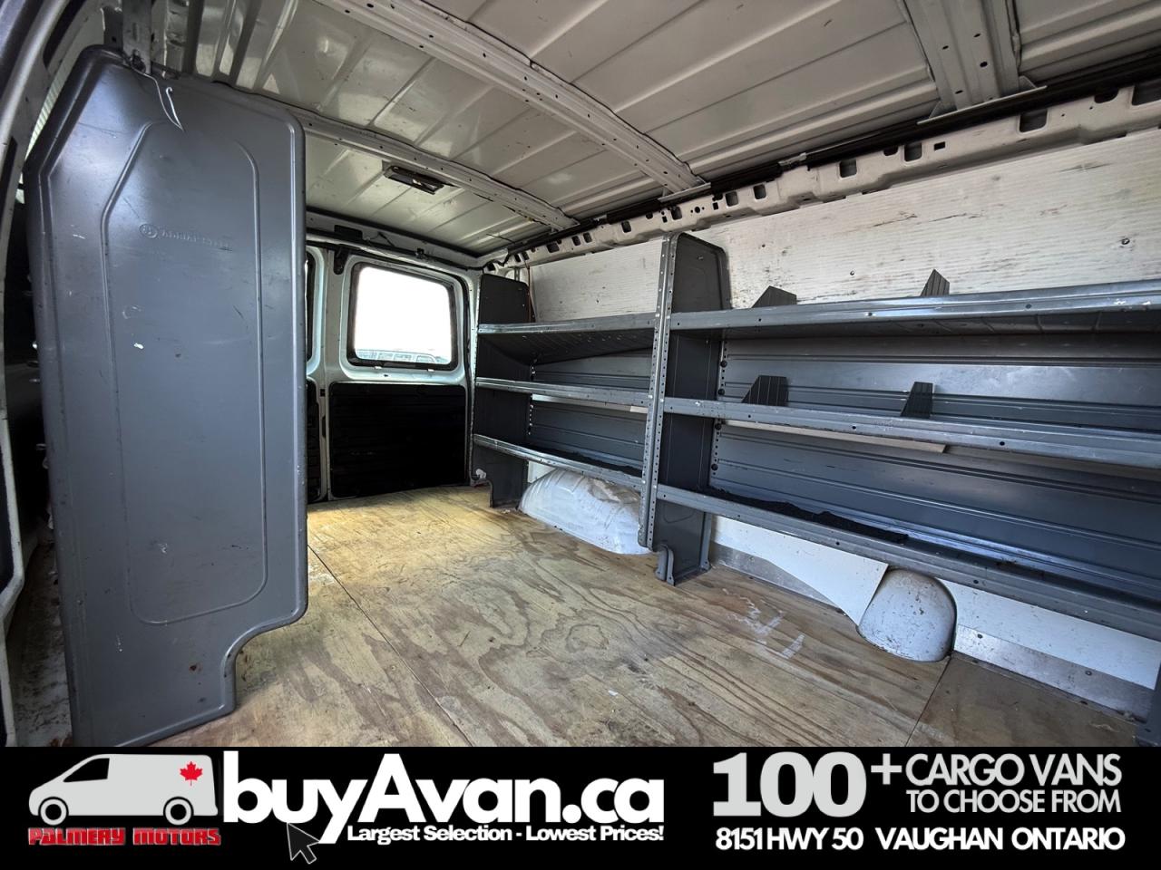 2014 GMC Savana Cargo Van Racks Shelves Divider Photo