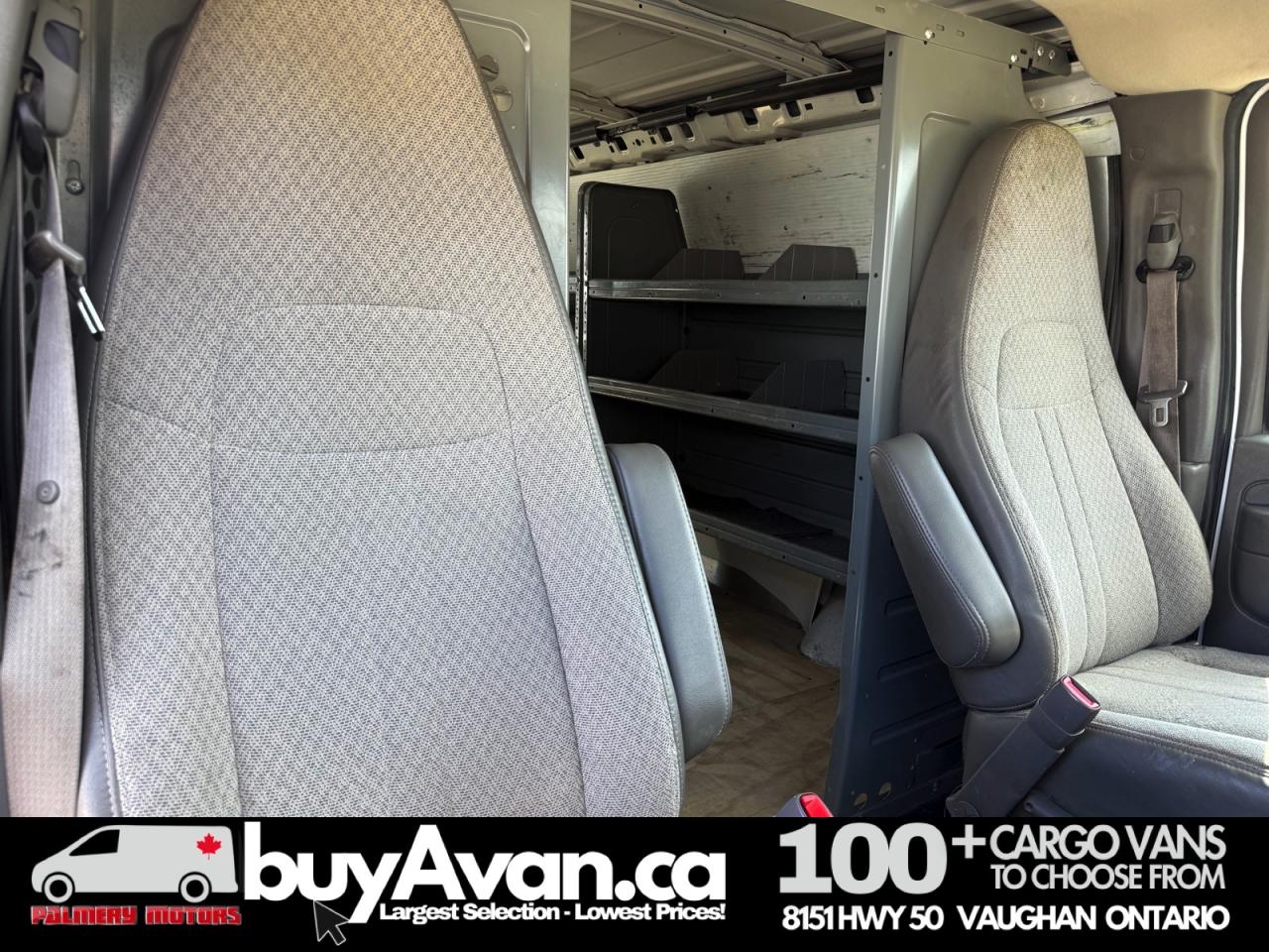 2014 GMC Savana Cargo Van Racks Shelves Divider Photo