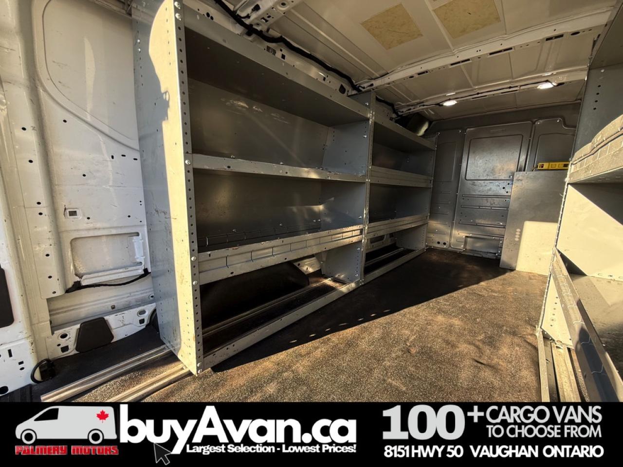 2019 Ford Transit Cargo Van T-250 148"WB Low RF Shelves + Divider Photo