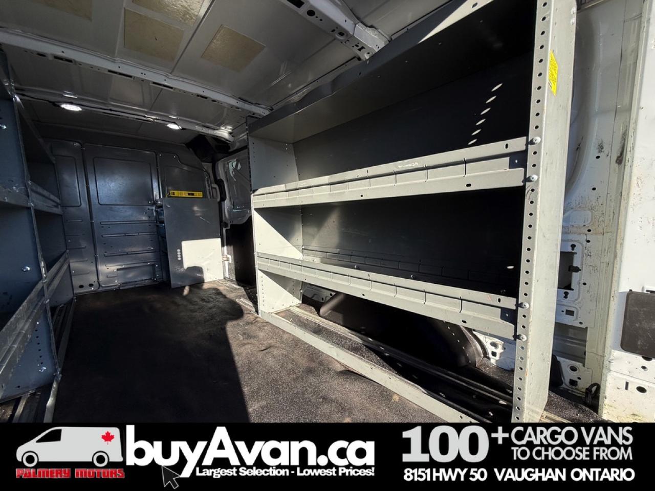 2019 Ford Transit Cargo Van T-250 148"WB Low RF Shelves + Divider Photo