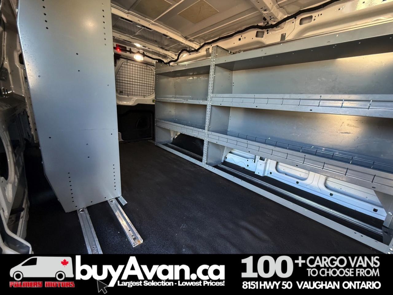 2019 Ford Transit Cargo Van T-250 148"WB Low RF Shelves + Divider Photo