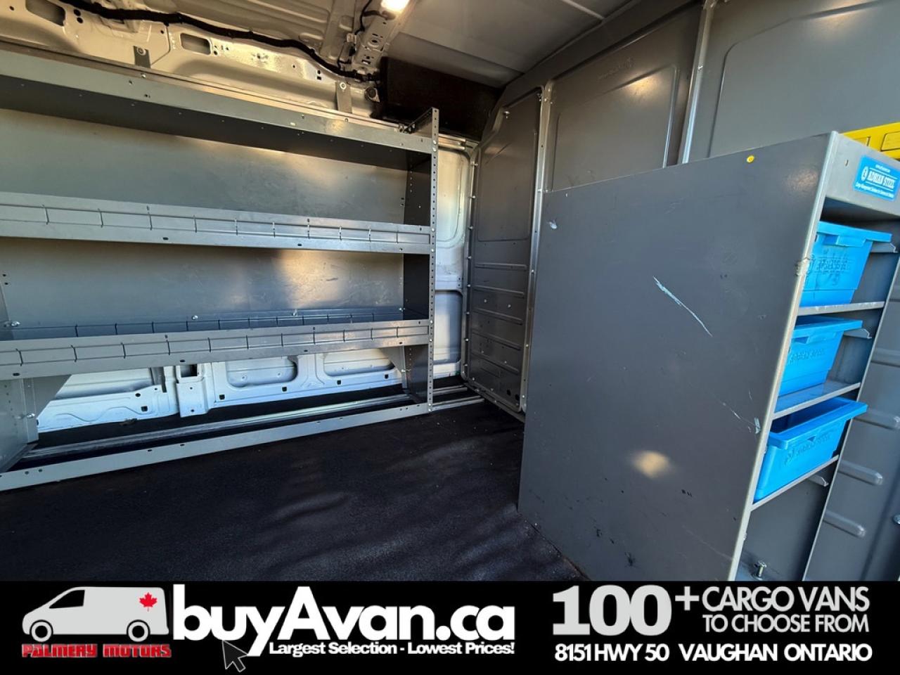 2019 Ford Transit Cargo Van T-250 148"WB Low RF Shelves + Divider Photo