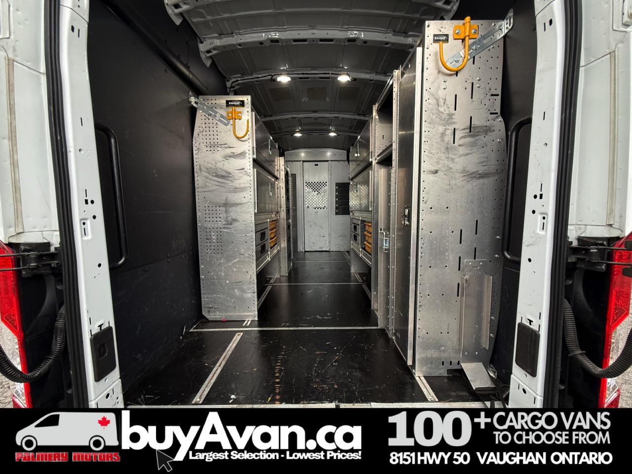 2019 Ford Transit Cargo Van T-350HD 148" EL HR Shelves + Divider Photo