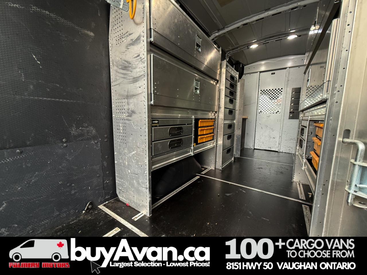 2019 Ford Transit Cargo Van T-350HD 148" EL HR Shelves + Divider Photo