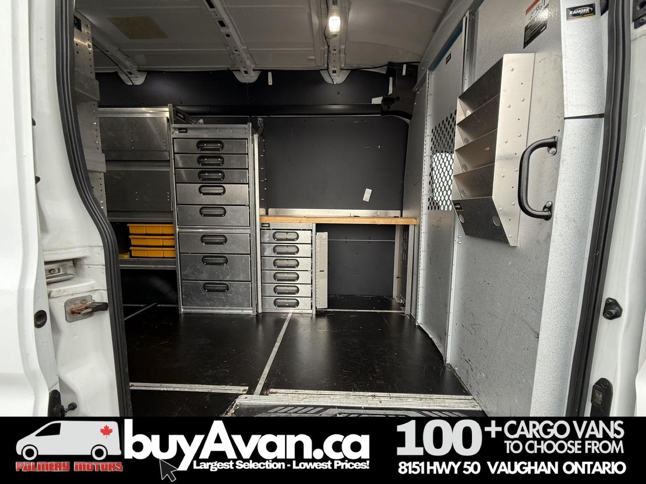 2019 Ford Transit Cargo Van T-350HD 148" EL HR Shelves + Divider Photo