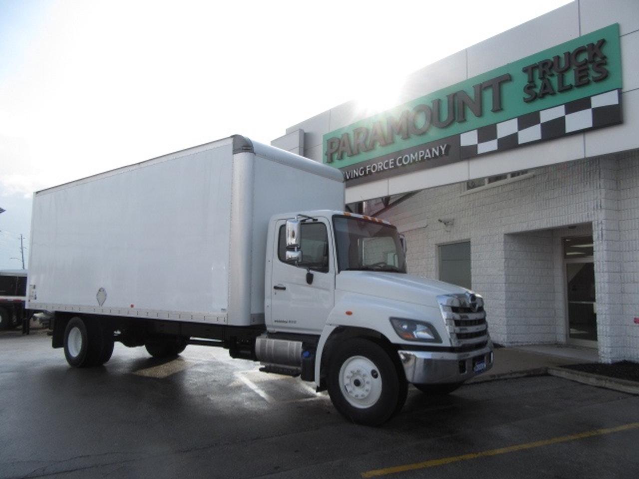 2020 Hino 338 DIESEL AUTO WITH 24 FT BOX POWER LIFT & RAMP Photo