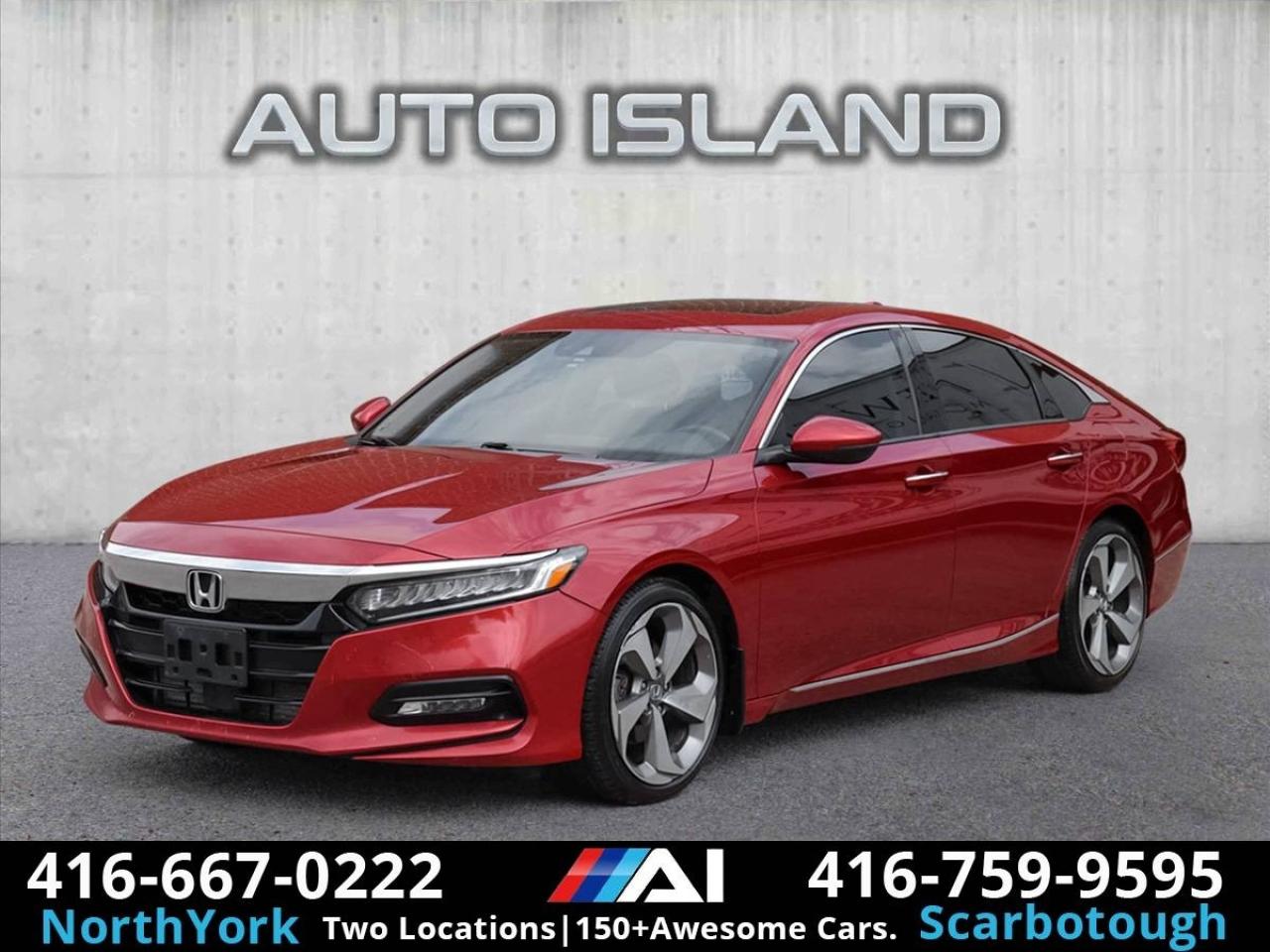 2018 Honda Accord Touring -Dealer Serviced-NAVI-Rear Heated Seats-Re Photo2
