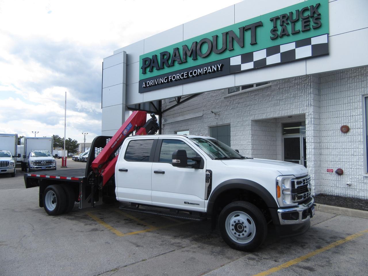 2023 Ford F-550 CREW CAB DIESEL 4X4 NEW KNUCKLE BOOM CRANE Photo0