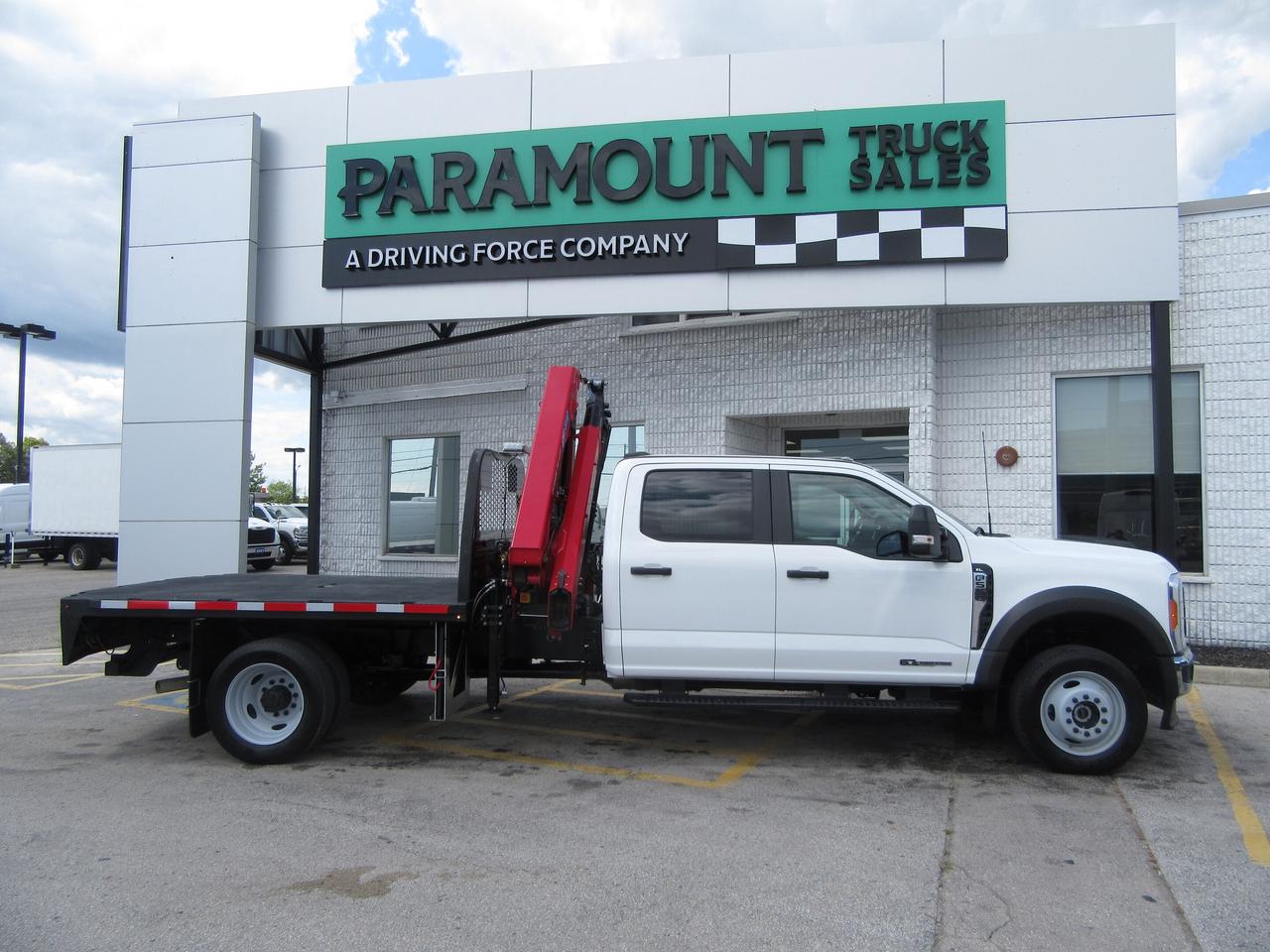 2023 Ford F-550 CREW CAB DIESEL 4X4 NEW KNUCKLE BOOM CRANE Photo