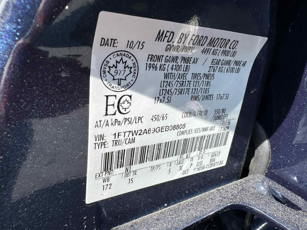 2016 Ford F-250 2WD Crew Cab XL LONG BOX Photo