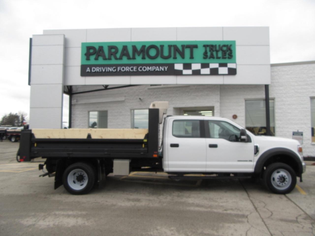 2021 Ford Super Duty F-550 DIESEL CREW 4X4 WITH 12 FT STEEL DUMP BOX Photo