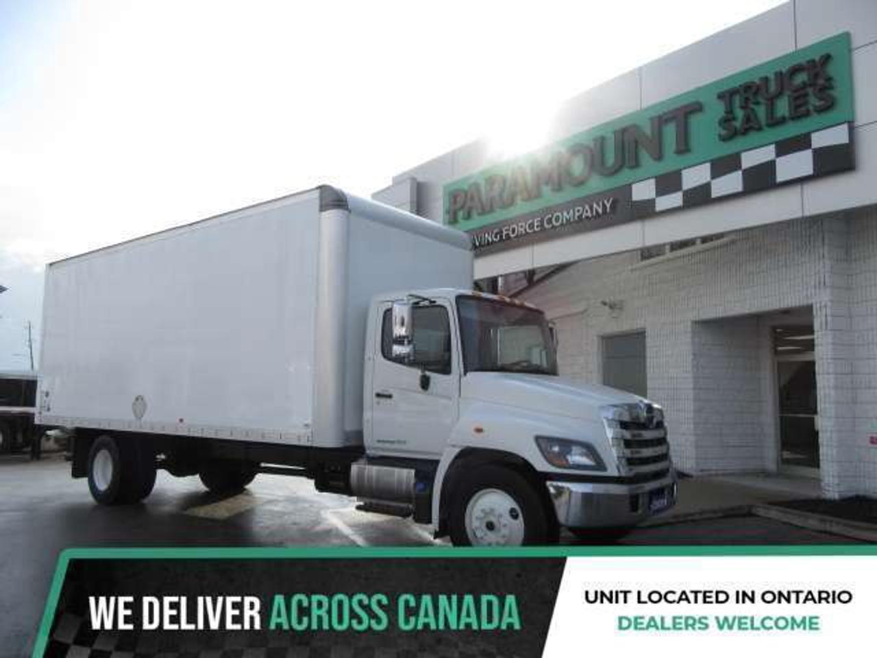 2020 Hino 338 DIESEL WITH 24FT HIGH & WIDE BOX POWER LIFT & RAMP Photo0