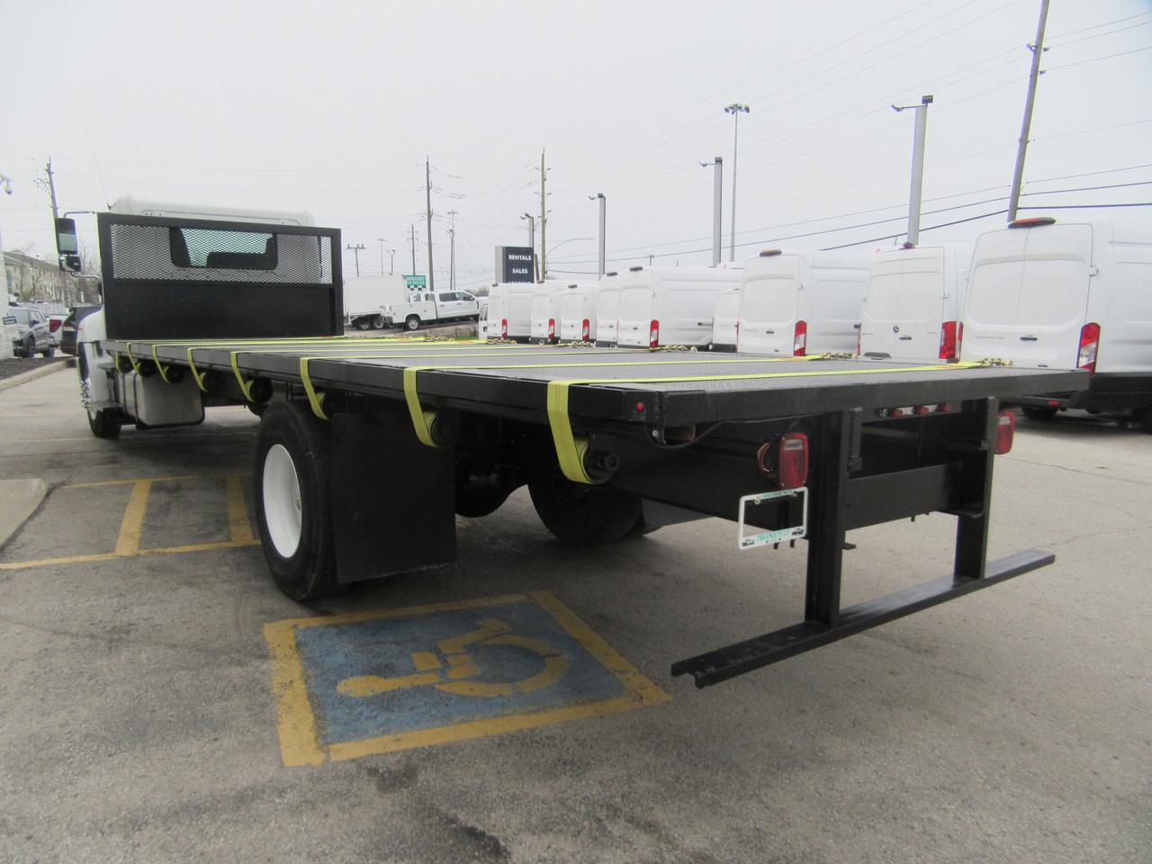 2023 Hino L7 DIESEL NEW 26FT FLAT DECK & TIE STRAP PKG Photo