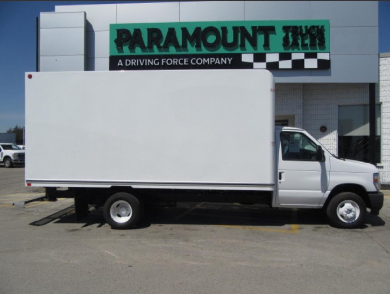 2024 Ford E-450 GAS 16FT HIGH BOX CUBE VAN WITH ROLL OUT RAMP Photo