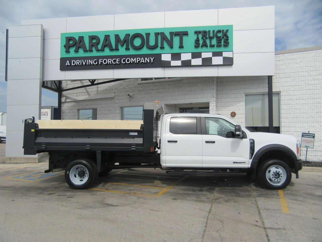 2023 Ford F-550 CREW CAB 4X4 DIESEL WITH 12FT STEEL DUMP BOX Photo1