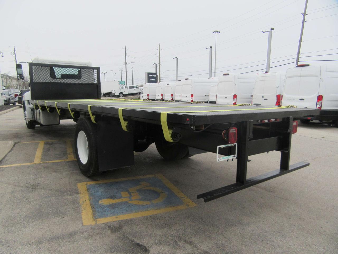 2023 Hino L7 DIESEL NEW 26FT FLAT DECK & TIE STRAP PKG Photo