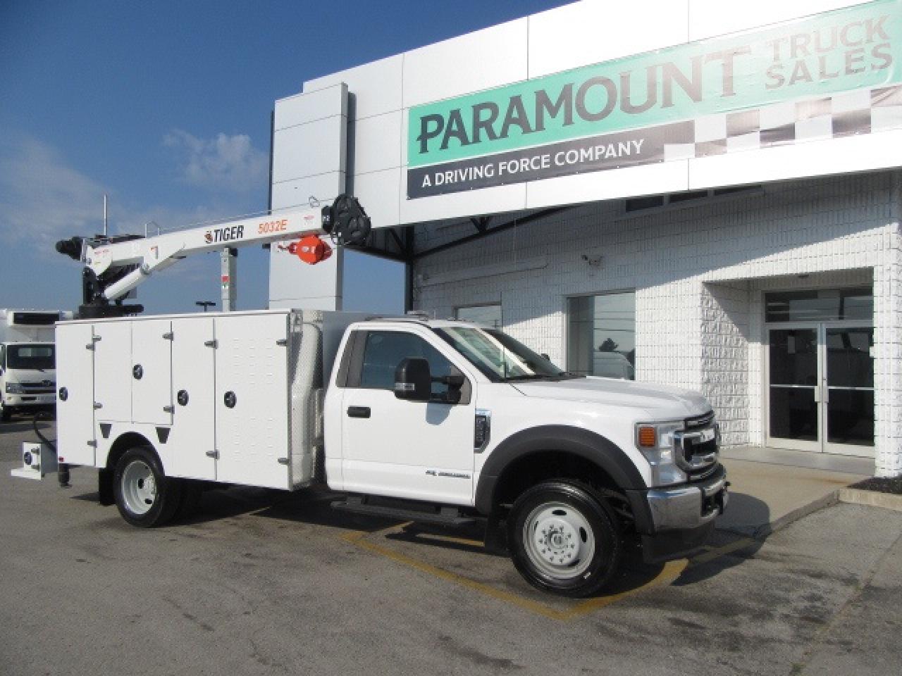 2021 Ford F-550 DIESEL AUTO 4X4 REG CAB/ NEW SERVICE BODY/ CRANE Photo0