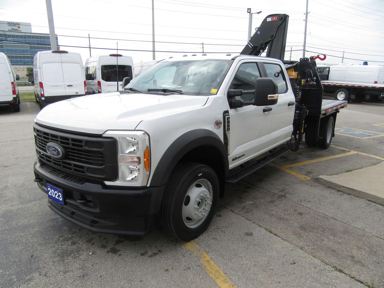 2023 Ford F-550 DIESEL CREW CAB 4X4 NEW KNUCKLE BOOM CRANE Photo